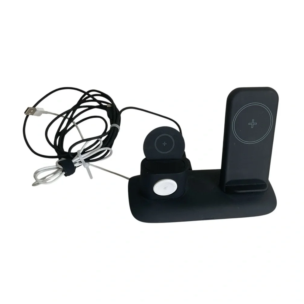 3 In 1 Wireless Charging Station W19 10W Fast Charger For Phone Watch Earbud